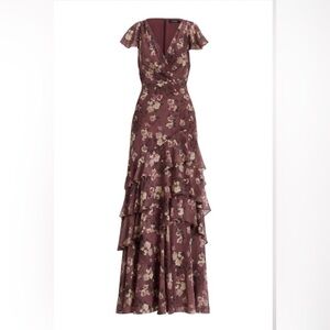 Ralph Lauren Purple Floral Maxi Dress